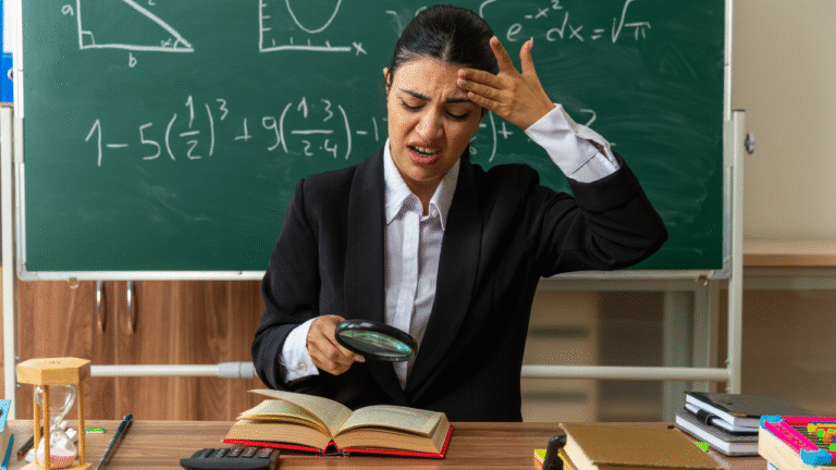 stressed teacher