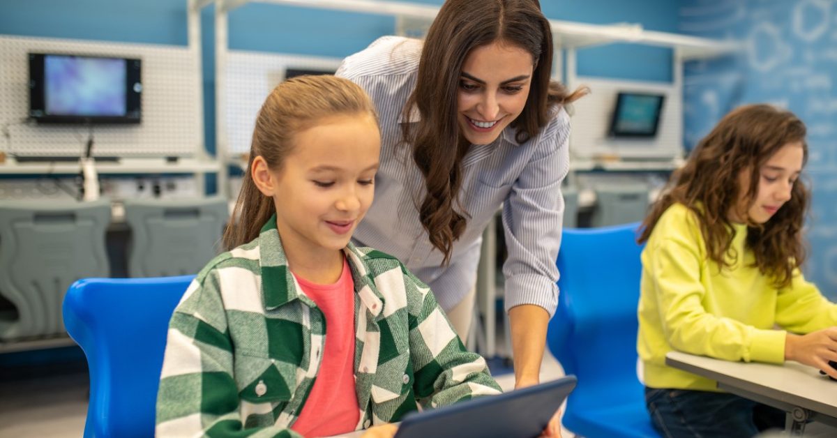 Teacher teaching a student Teacher teaching a student